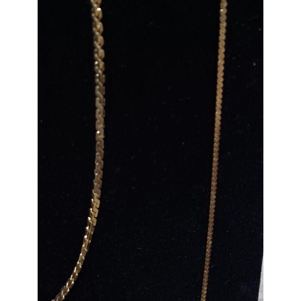 Vintage MONET Gold-Toned Chains, Set of 2, 14" & 24" - Picture 2 of 4